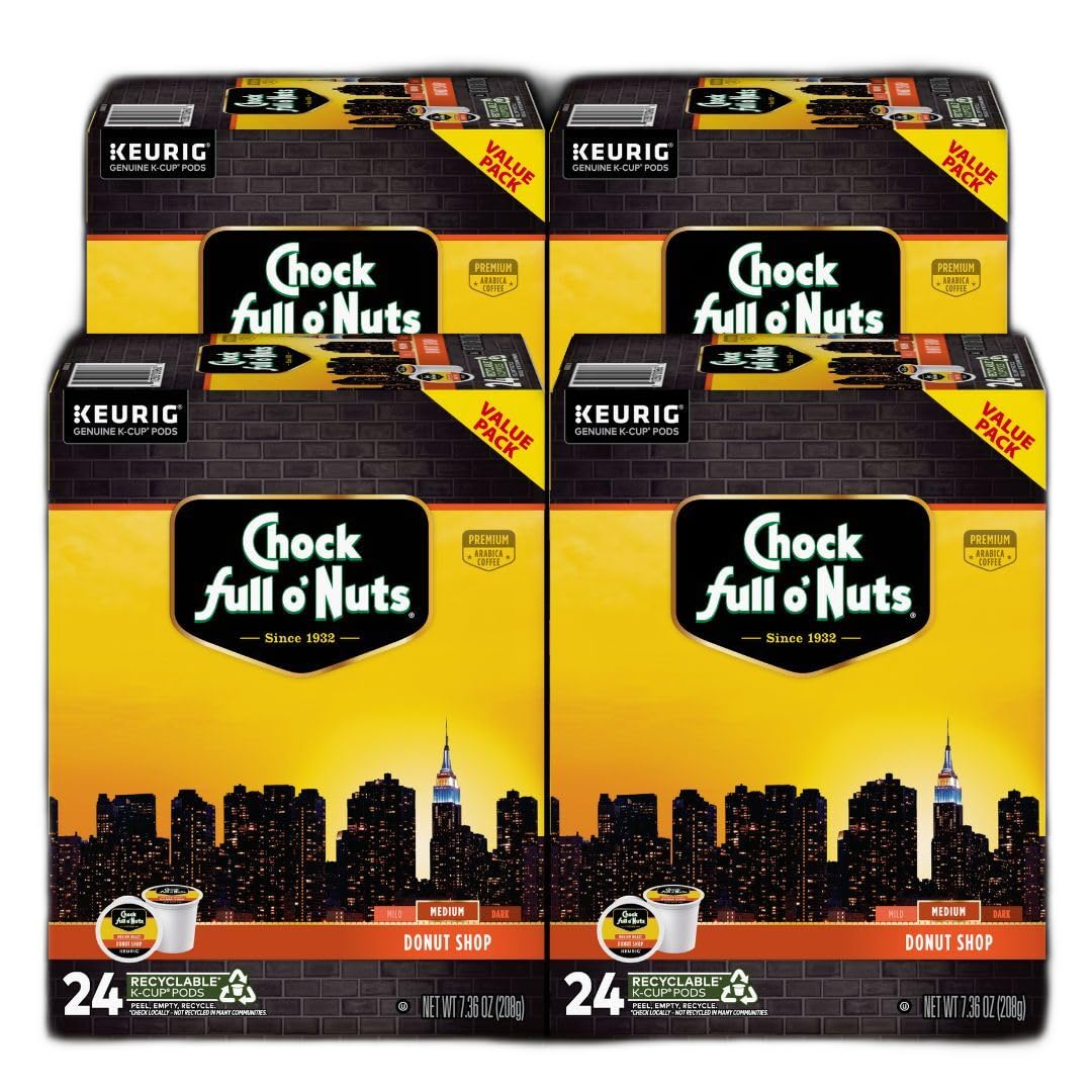 Chock full oNuts Donut Shop K-Cup Pods for Perfect Coffee