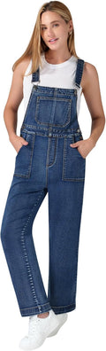 Denim Overalls for Women Adjustable Strap Stretchy Bib Overall Jeans