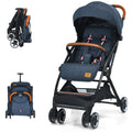 HONEY JOY Travel Stroller One-Hand Quick Fold Lightweight Umbrella