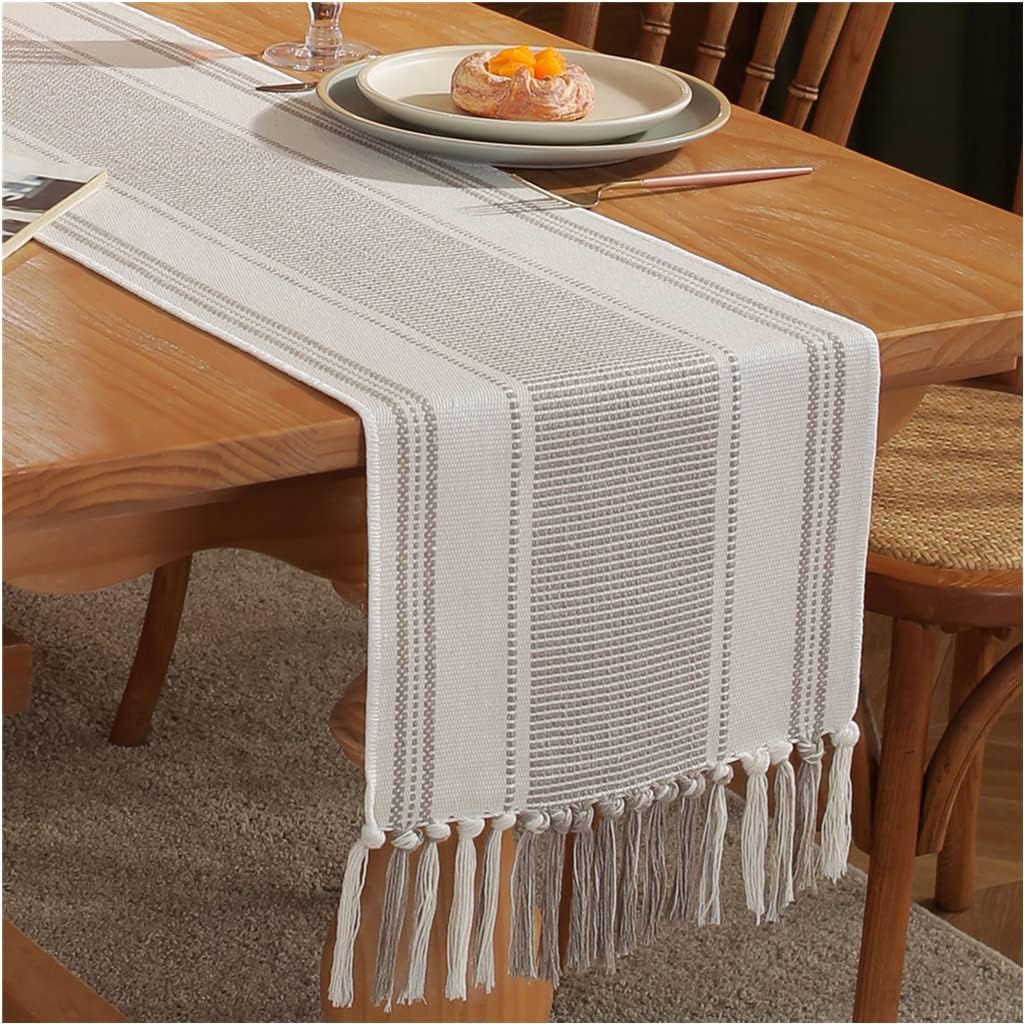 Handcrafted Boho Table Runner by Caflife - Rustic Elegance