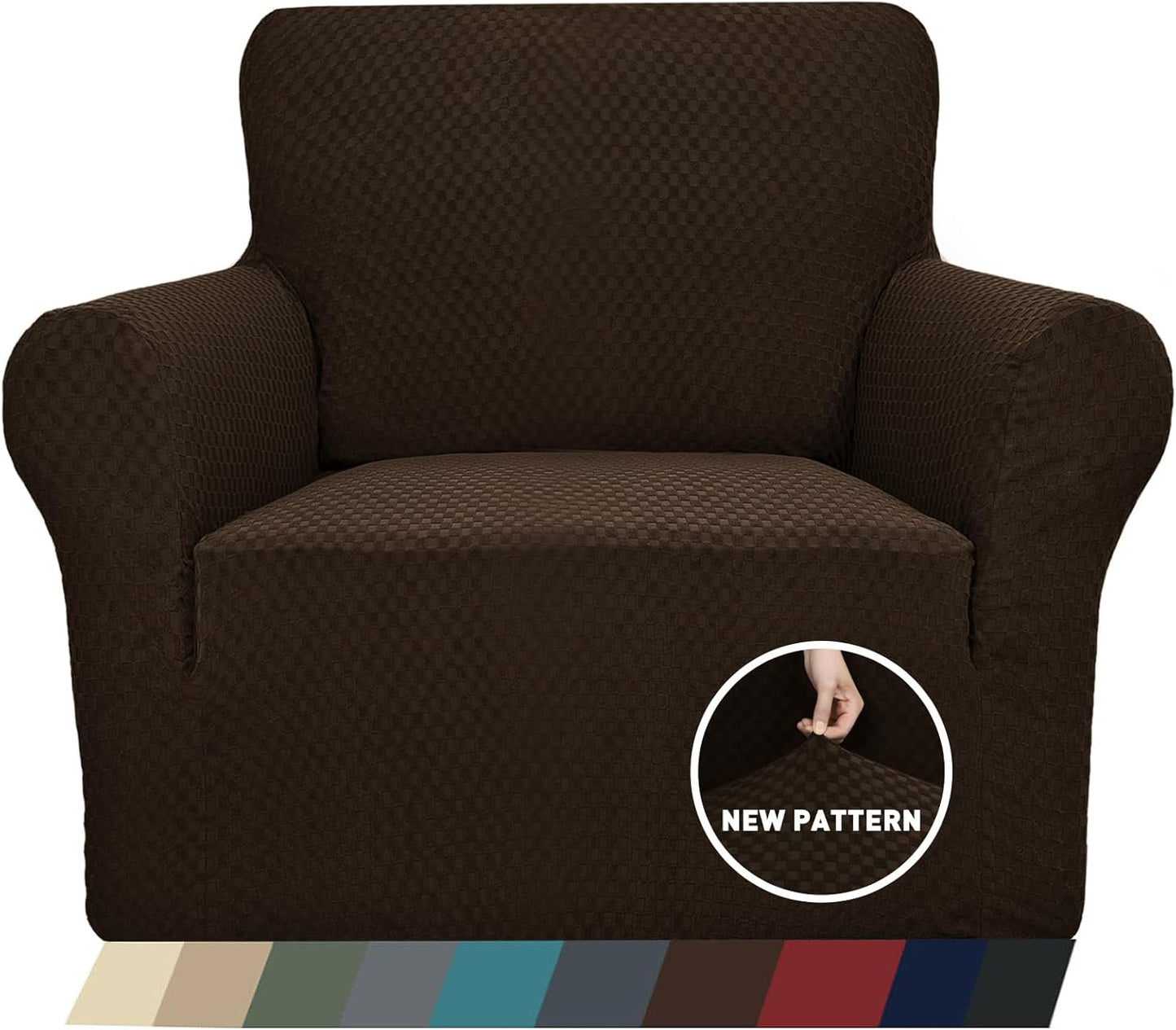 ZNSAYOTX Jacquard Chair Slipcovers for Living Room Protection