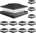 Solar Post Cap Lights for 4x4/6x6 Posts - Warm & Cool Modes, 12 Pack