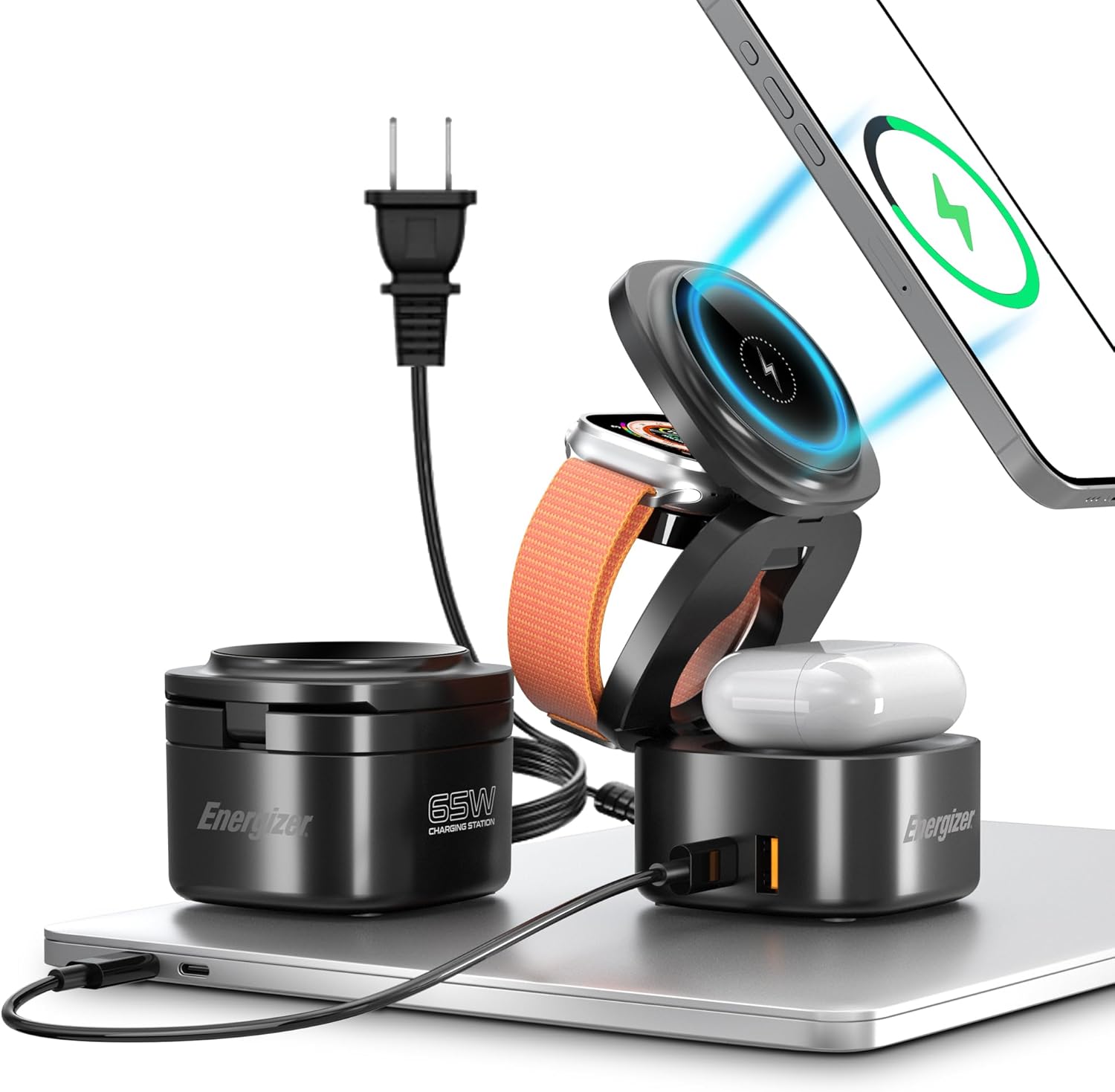 Energizer 5-in-1 Magsafe Charging Station - Fast & Foldable