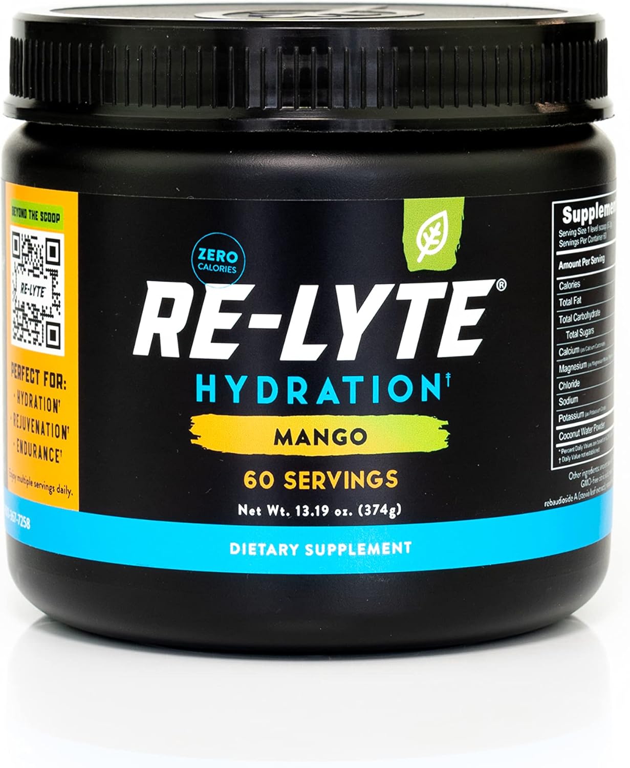 Mango Re-Lyte Hydration Electrolyte Powder Mix for Refreshing Energy