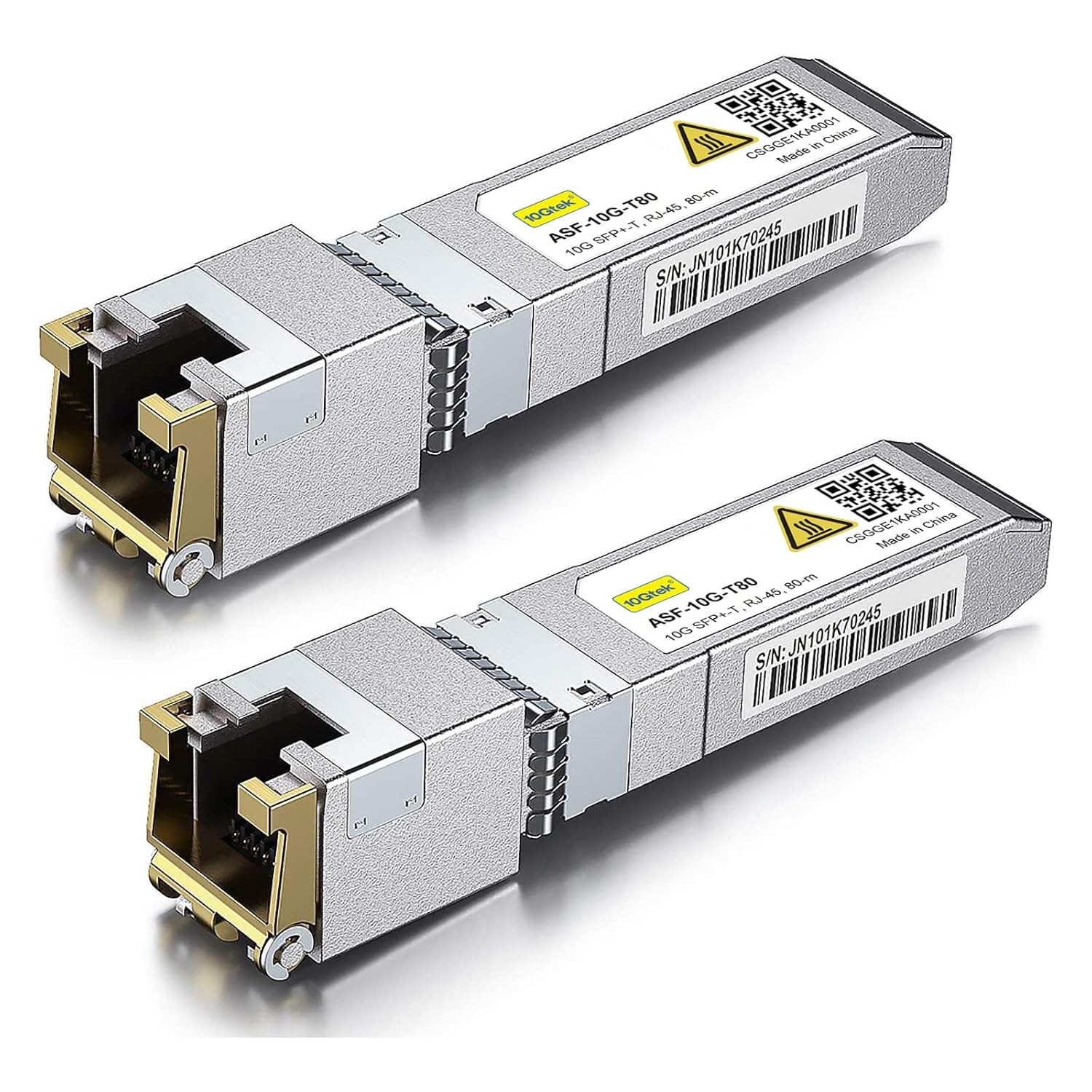 10Gtek 10GBase-T SFP+ to RJ45 Transceiver for High-Speed Networking