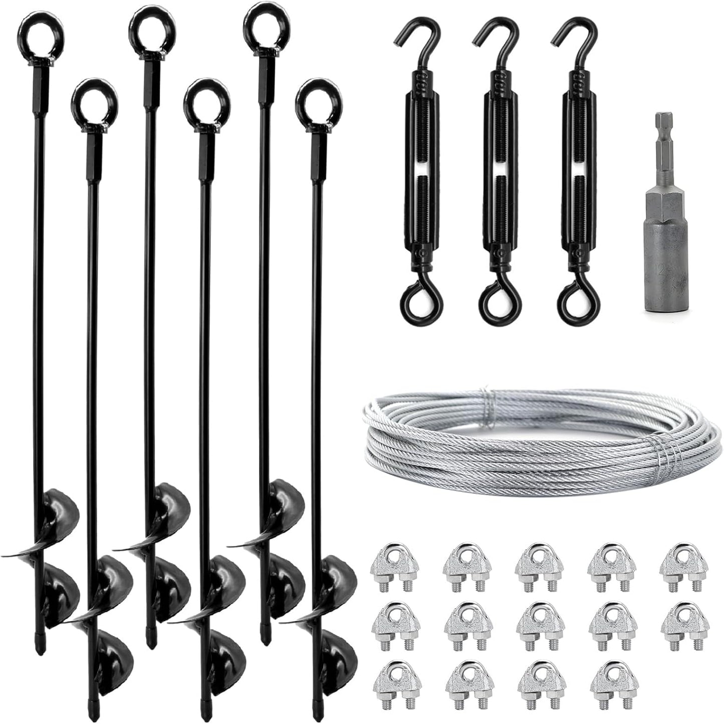 Heavy Duty 18 in Ground Anchors Shed Anchor Kit for Stability