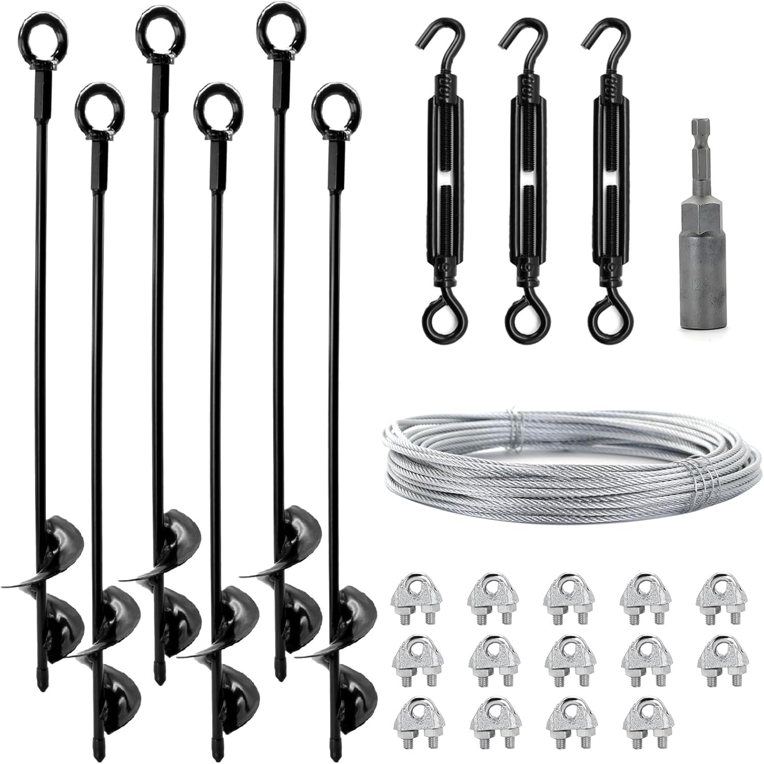 Heavy Duty 18 in Ground Anchors Shed Anchor Kit for Stability