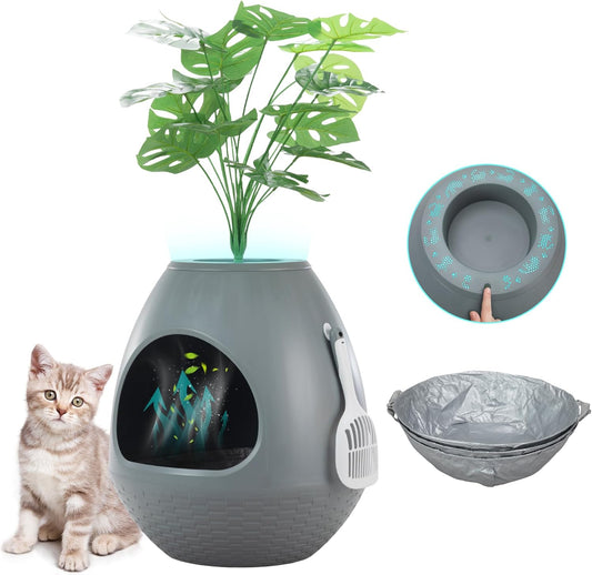 Egglao6 Plant Litter Box Furniture with Odor Removal System