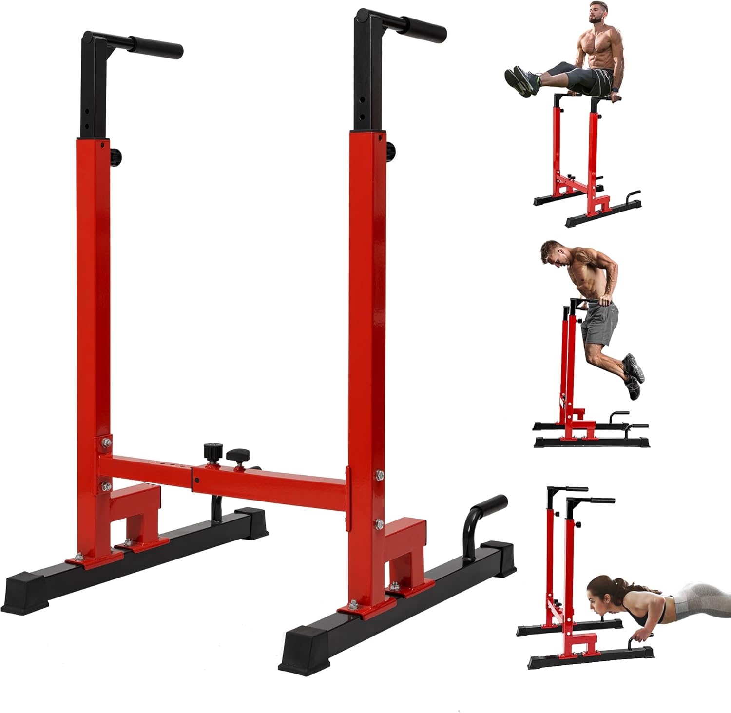 Yes4All Dip Stand with 80 Adjustable Levels for Home Gym