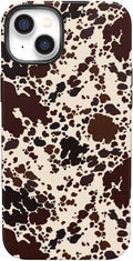Casely iPhone 14 Case Cowgirl Envy Cow Print - Bold Protective Design