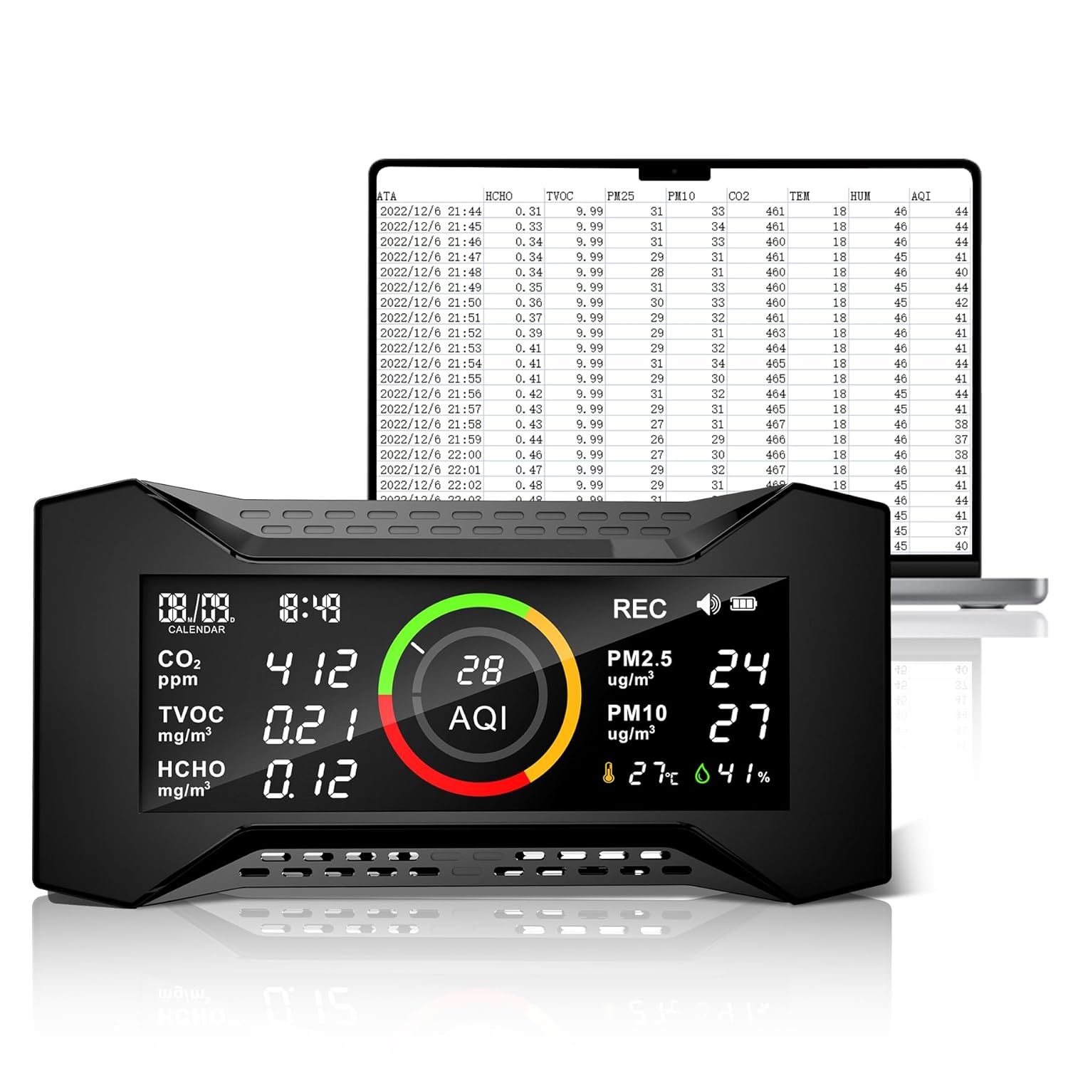 Simbow Air Quality Monitor: 7-in-1 Wildfire Detector