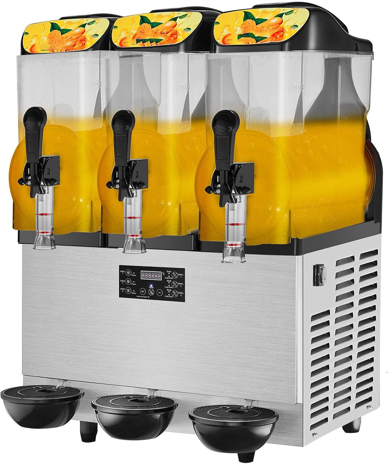 PEIXU 12L3 Stainless Steel Slushie Machine - 72 Cups Output!