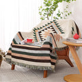 Southwest Aztec Throw Blanket 63in x 87in - Reversible Boho Throw