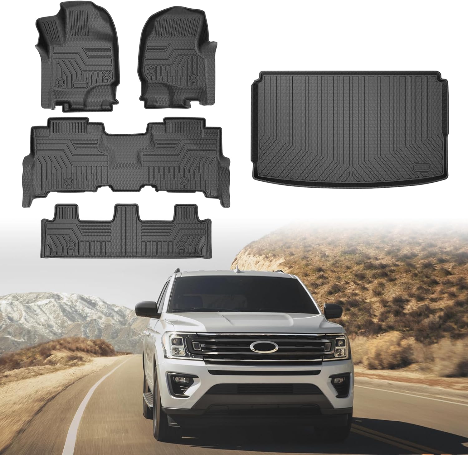 Cargo Liner Floor Mats for Ford Expedition Max 2018-2024