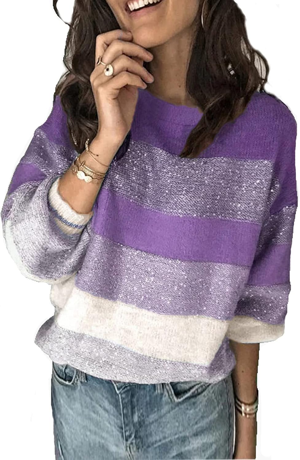 Womens Casual Sweater Pullover for Cozy Winter Days
