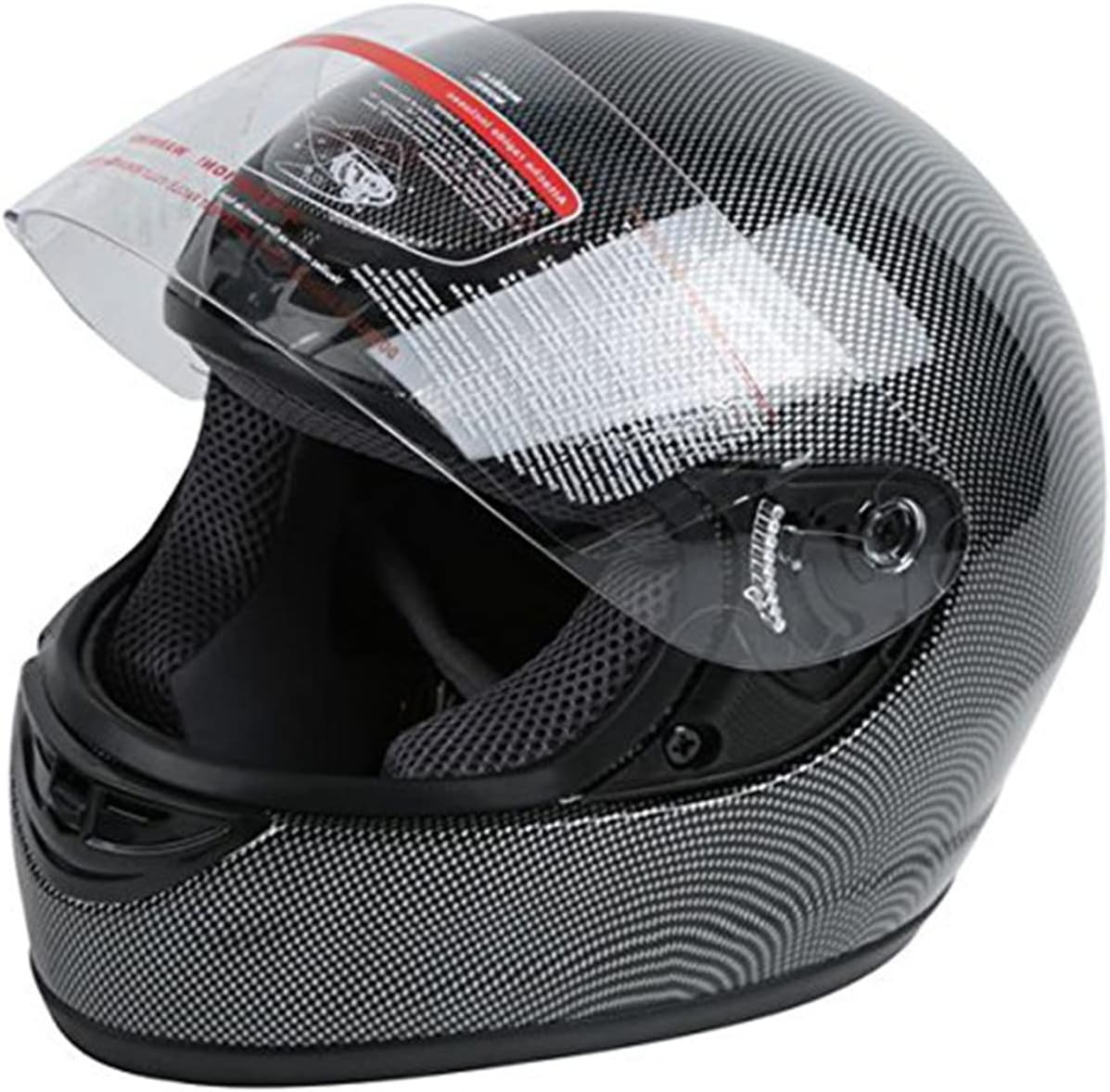 TCT-MOTORPARTS DOT Adult Motocross Helmet Carbon Fiber Look