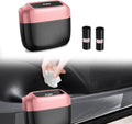 Mini Car Trash Can with Lid - Compact Leakproof Car Bin
