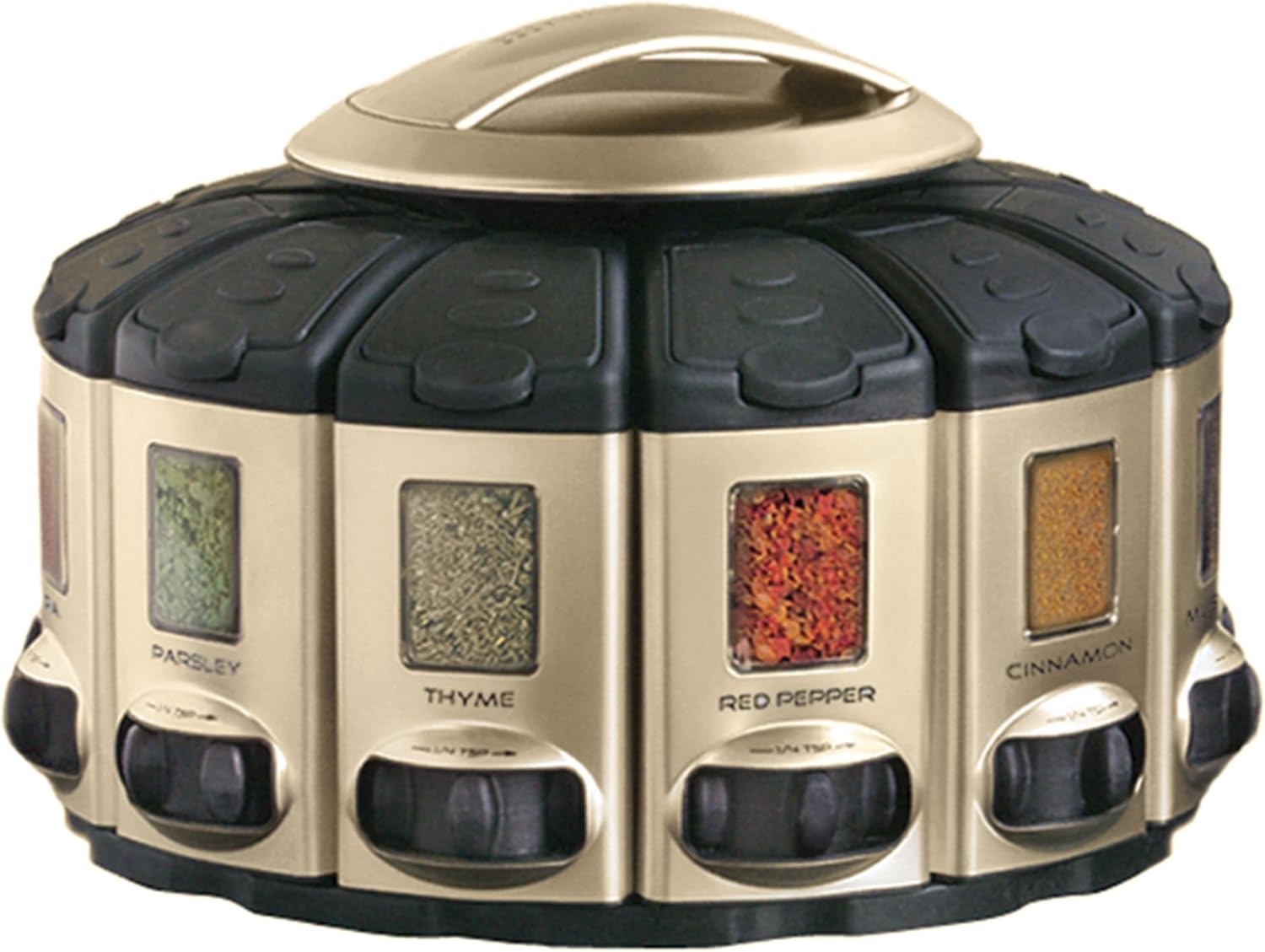 KitchenArt 57010 Select-A-Spice Carousel for Perfect Seasoning