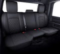 Dodge Ram Back Seat Covers Waterproof Leather Custom Fit - Black