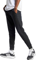 Men's Essentials 3-Stripes Fleece Tapered Cuff Pants - Regular Fit