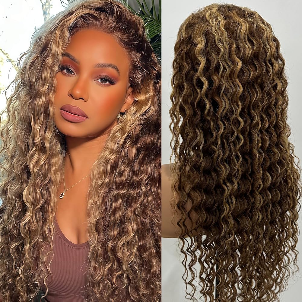 Honey Blonde Deep Wave Lace Front Wigs for Stunning Styles