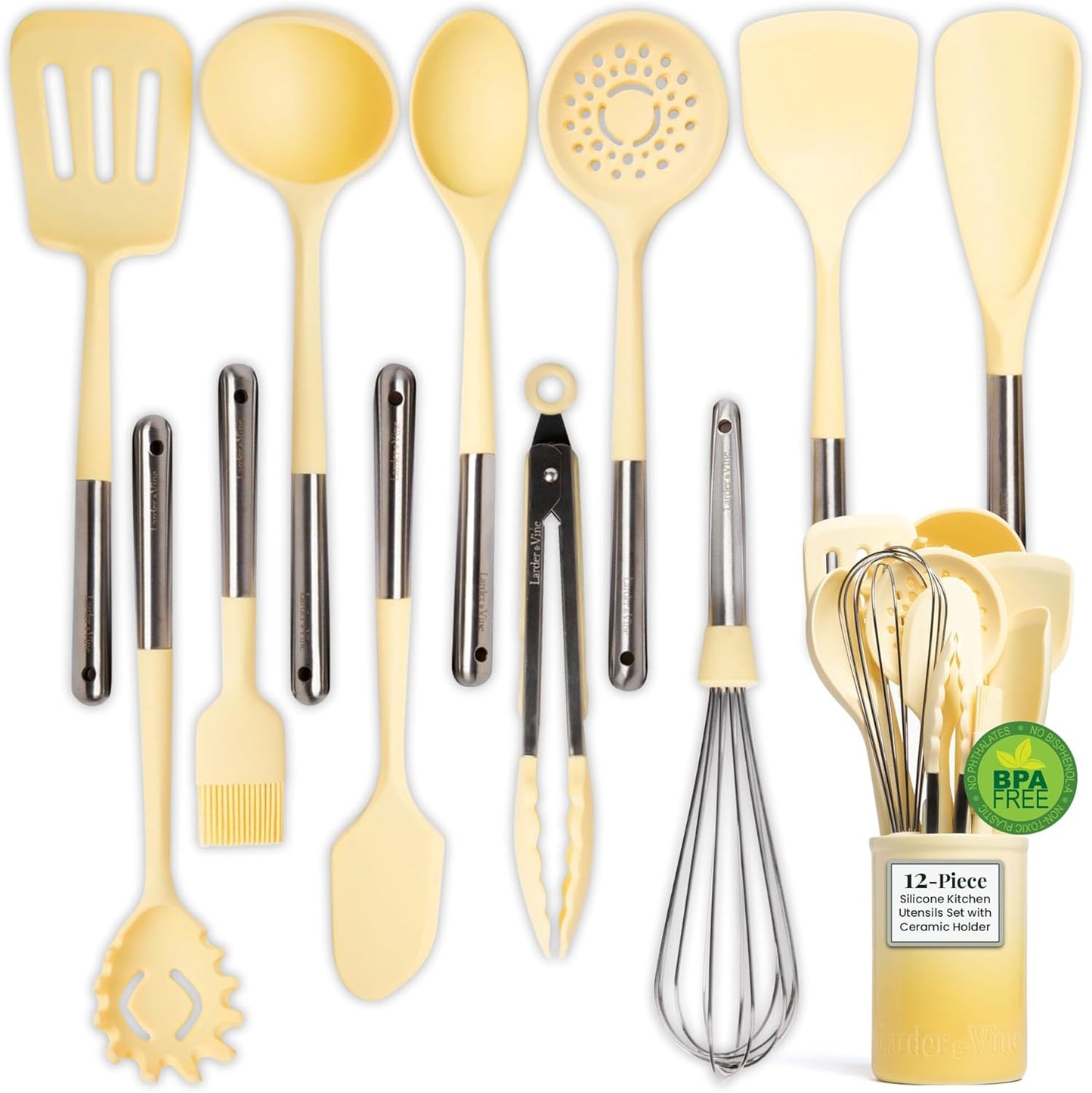 12-Piece Silicone Kitchen Utensils Set for Every Cooking Need