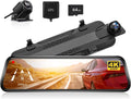 WOLFBOX G930 10ft Rear View Mirror Camera with 4K Front