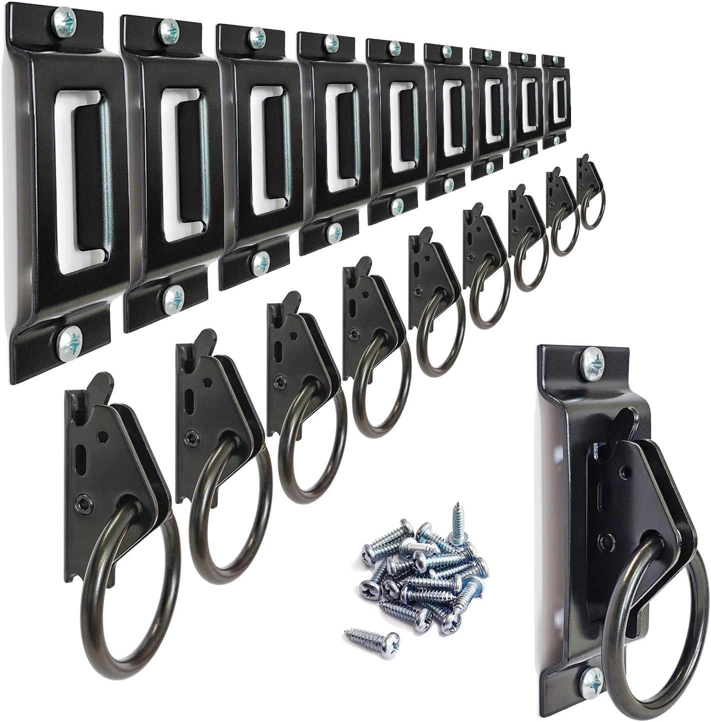 10 Pack E-Track Single Slots & O-Rings for Secure Cargo