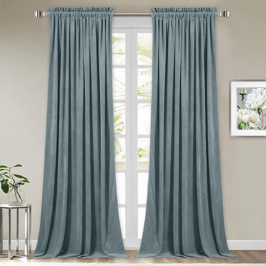 StangH Velvet Room Darkening Curtains for Stylish Privacy