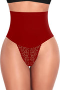 Tummy Control Thong Shapewear for Women Mid High Waisted - Lace
