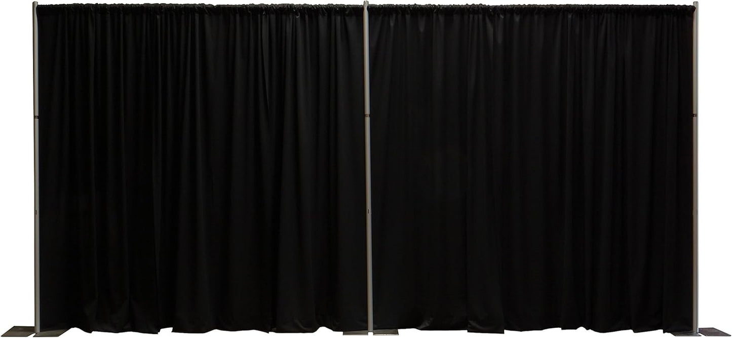 8 Foot Tall Portable Pipe and Drape Backdrop Kit for Events