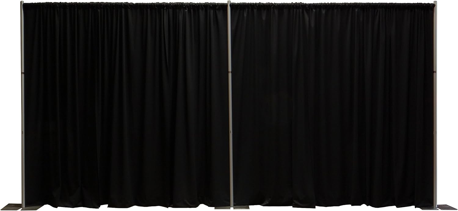 8 Foot Tall Portable Pipe and Drape Backdrop Kit for Events