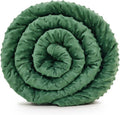 Minky Weighted Blanket 40in x 60in 7lb - Cozy Soft Hug for Better