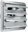 Shutter Exhaust Fan 16ft High Speed Wall Mount - 2000 CFM