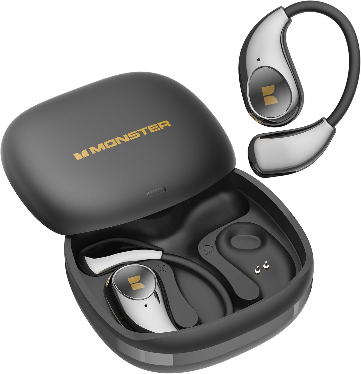 Monster Open Ear AC510 Earbuds with AI Noise Reduction and 25H Play