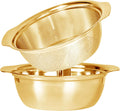 304 Stainless Steel Microporous Colander with Handle - Durable Rice
