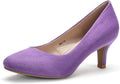 Women's Classic Low Heels Dress Pumps 2in Kitten Heel Round Toe