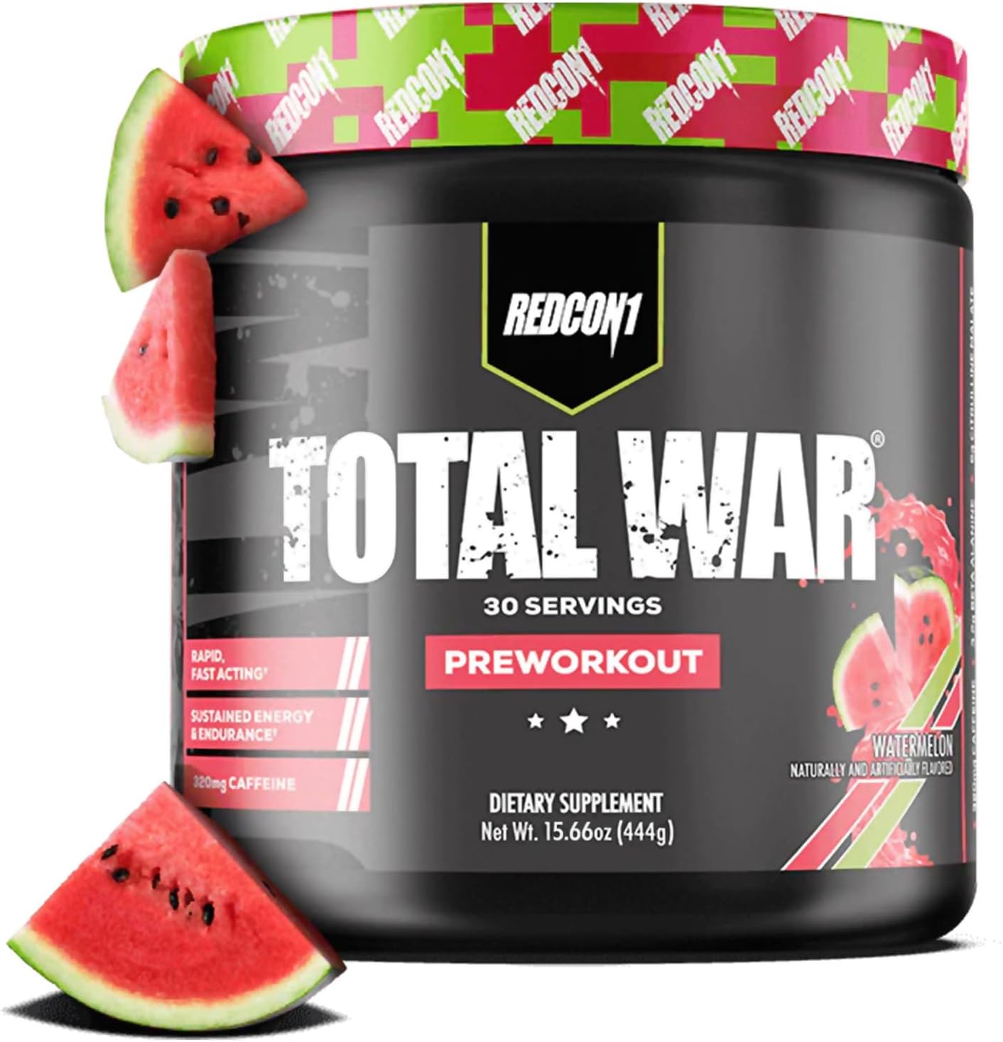 Total War Pre Workout by REDCON1 - Watermelon Flavor Boost