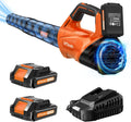 2025 Upgrade Leaf Blower Cordless with 2 Batteries - Long Run Time