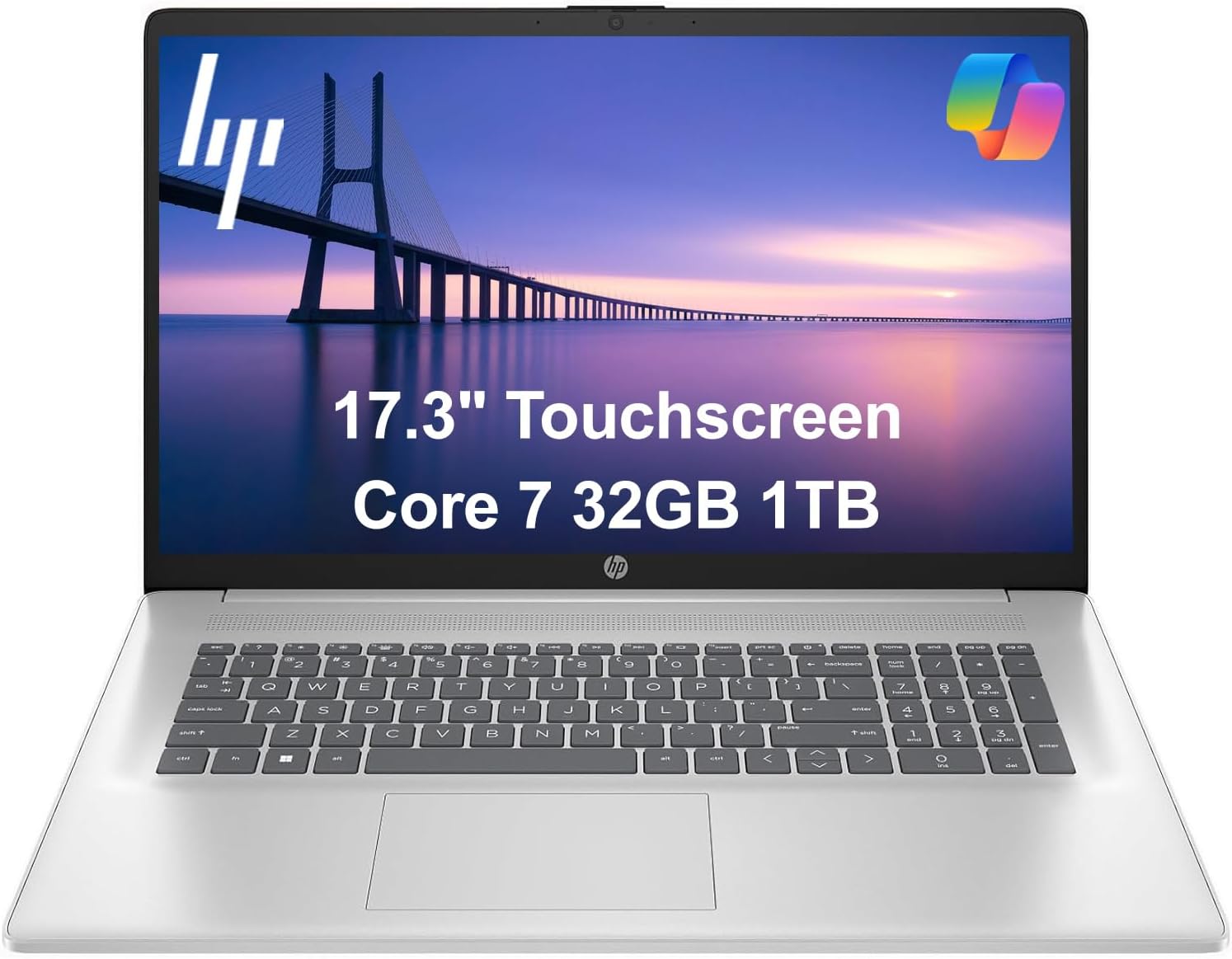 HP 17 Laptop with Touchscreen and Powerful Intel Core 7 Processor