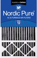 Nordic Pure 16x25x5 MERV 12 Plus Carbon Replacement Filter - Odor