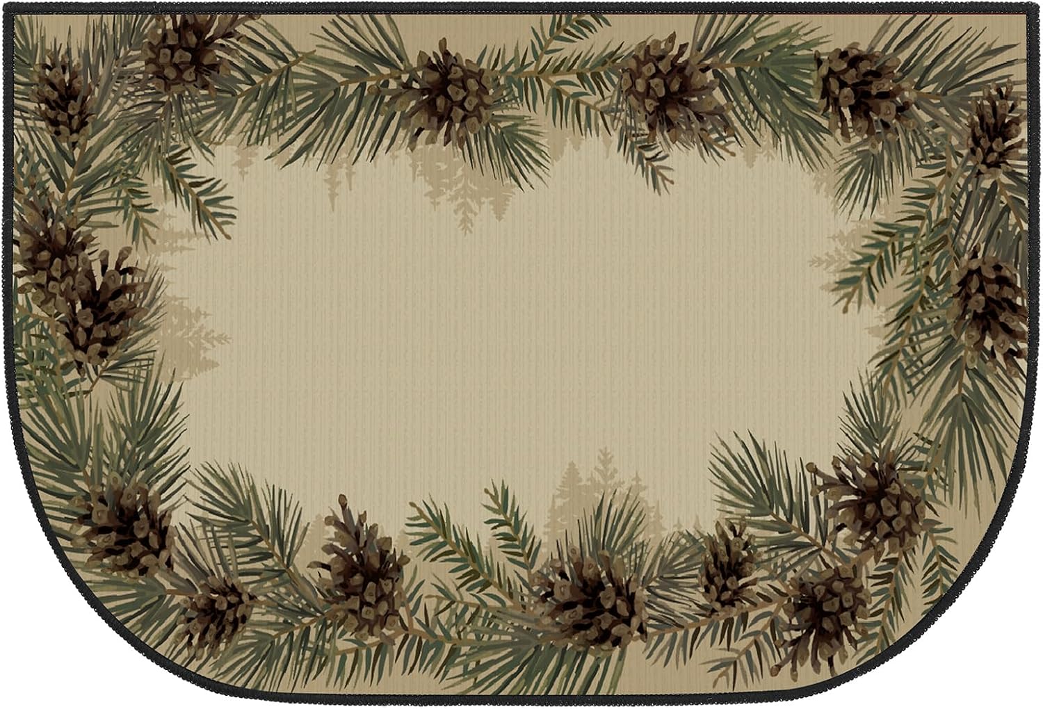 Demissle Fireproof Hearth Rug for Fireplace and Wood Stove