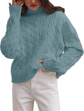 ZESICA Women's Mock Neck Chunky Pullover Sweater - Cozy Fit