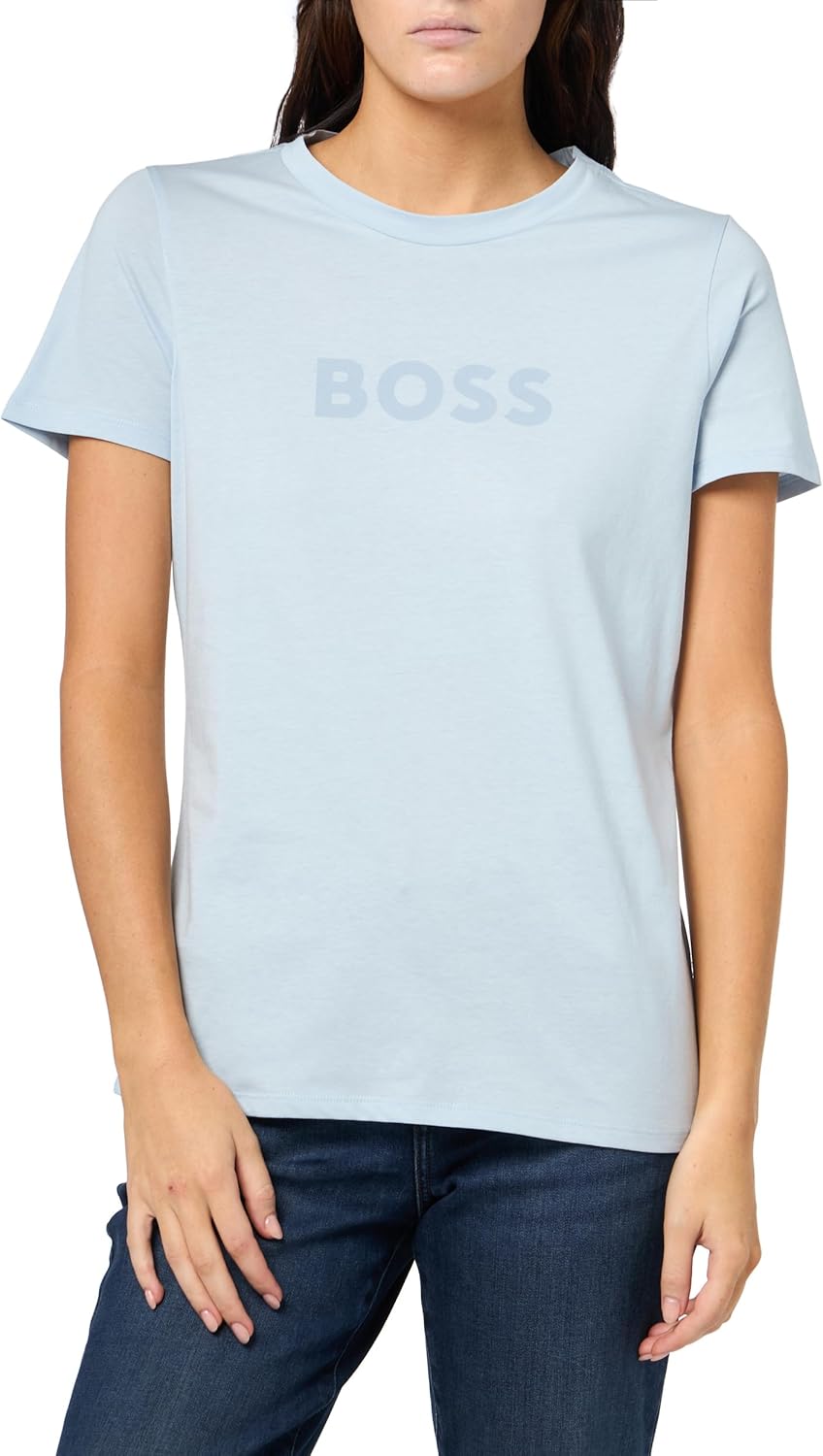 BOSS Mens Big Logo Cotton T-Shirt for Stylish Comfort