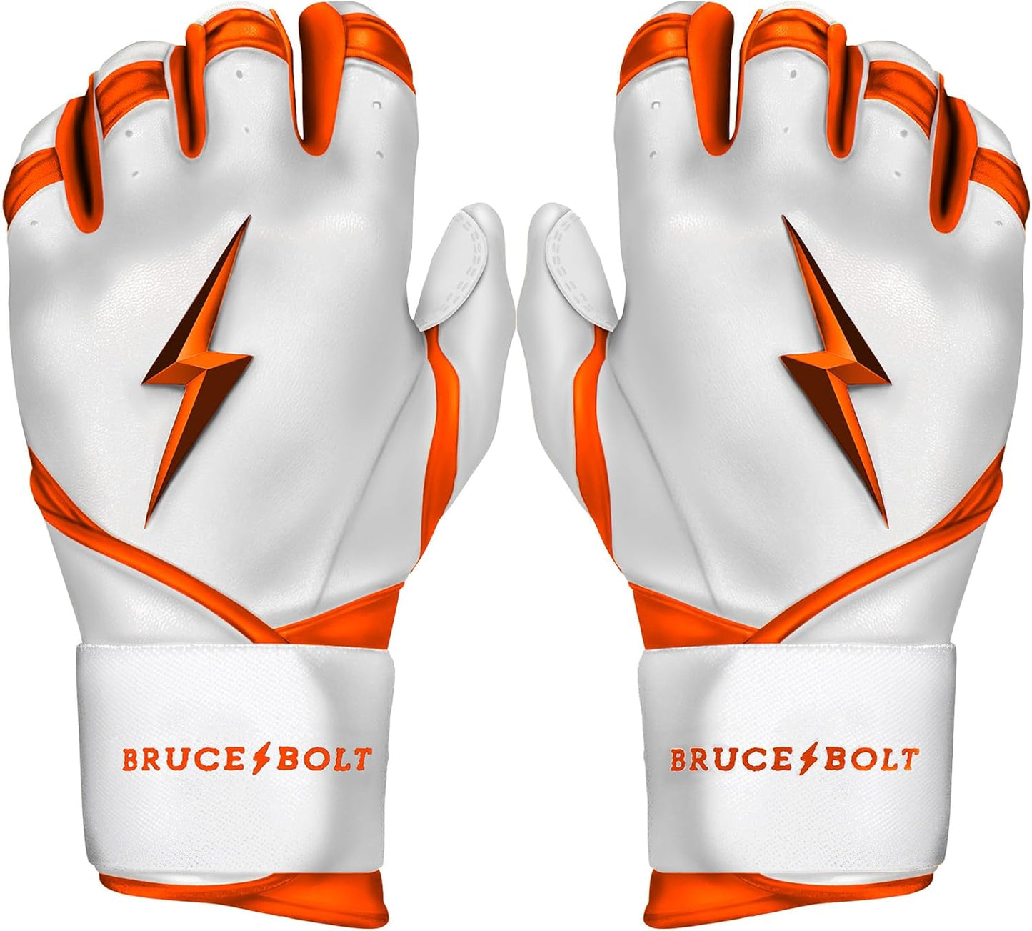 BRUCE BOLT Chrome Series Long Cuff Batting Gloves for All Players