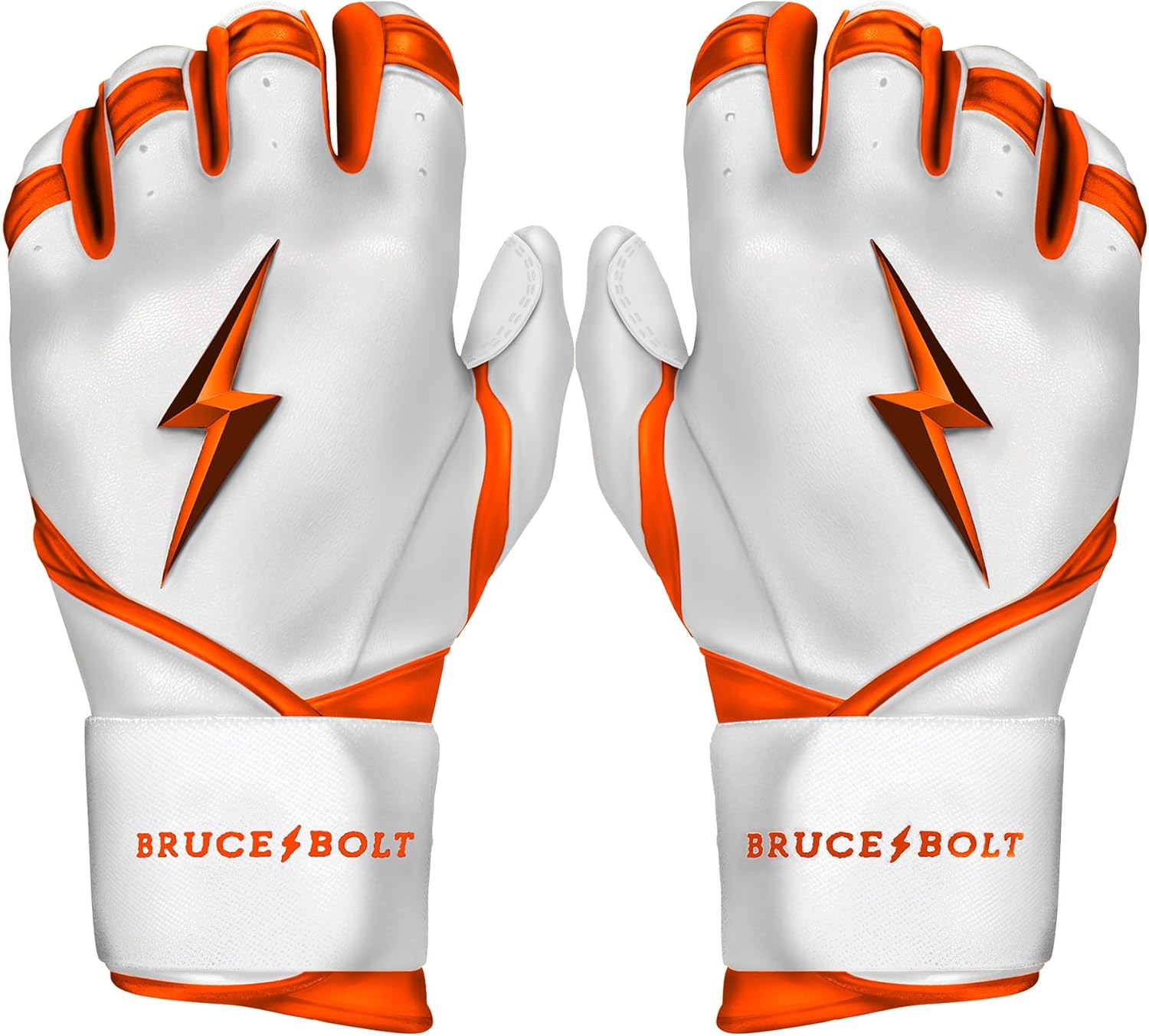 BRUCE BOLT Chrome Series Long Cuff Batting Gloves for All Players