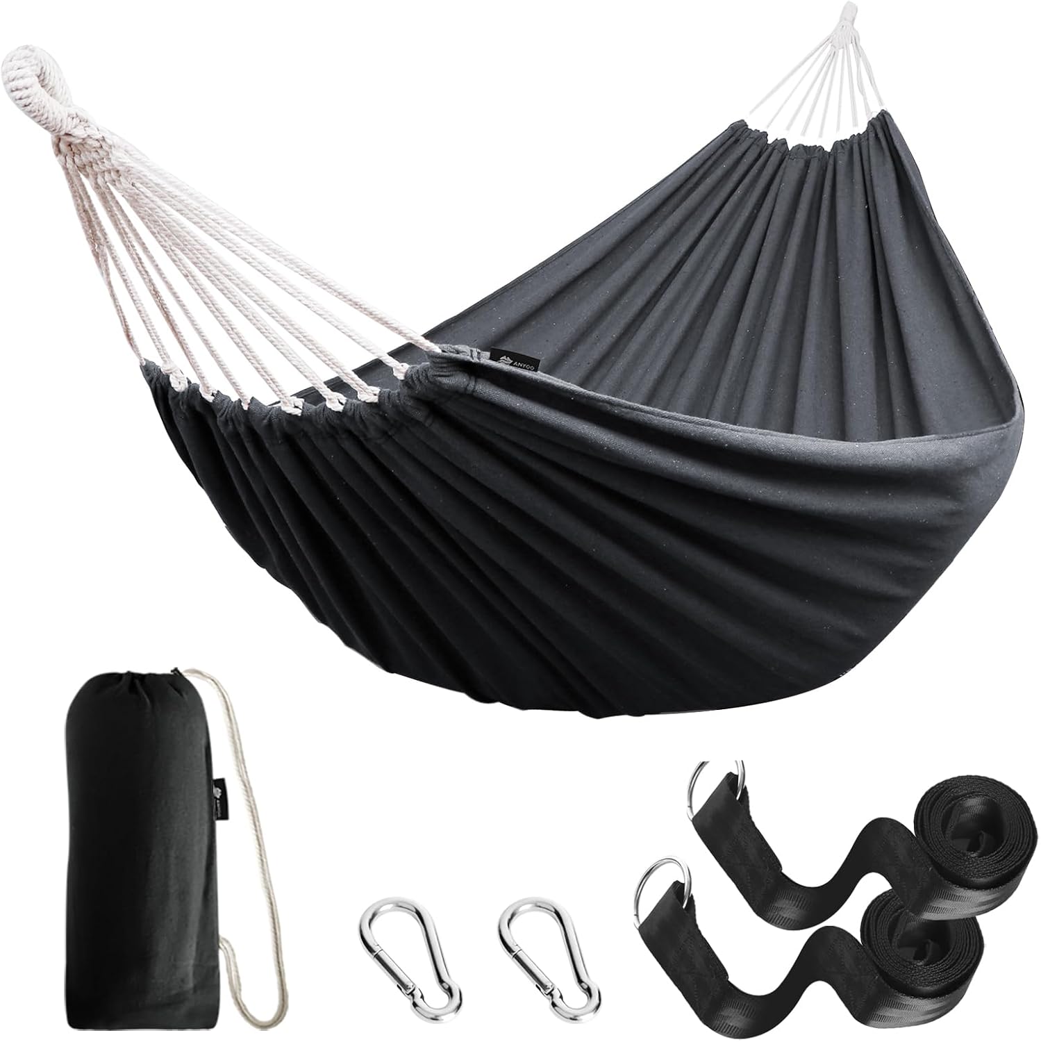 ANYOO Cotton Hammock: Comfort & Strength