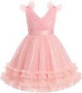 Toddler Sparkly Butterfly Dress for Girls - Sequin Tulle Princess