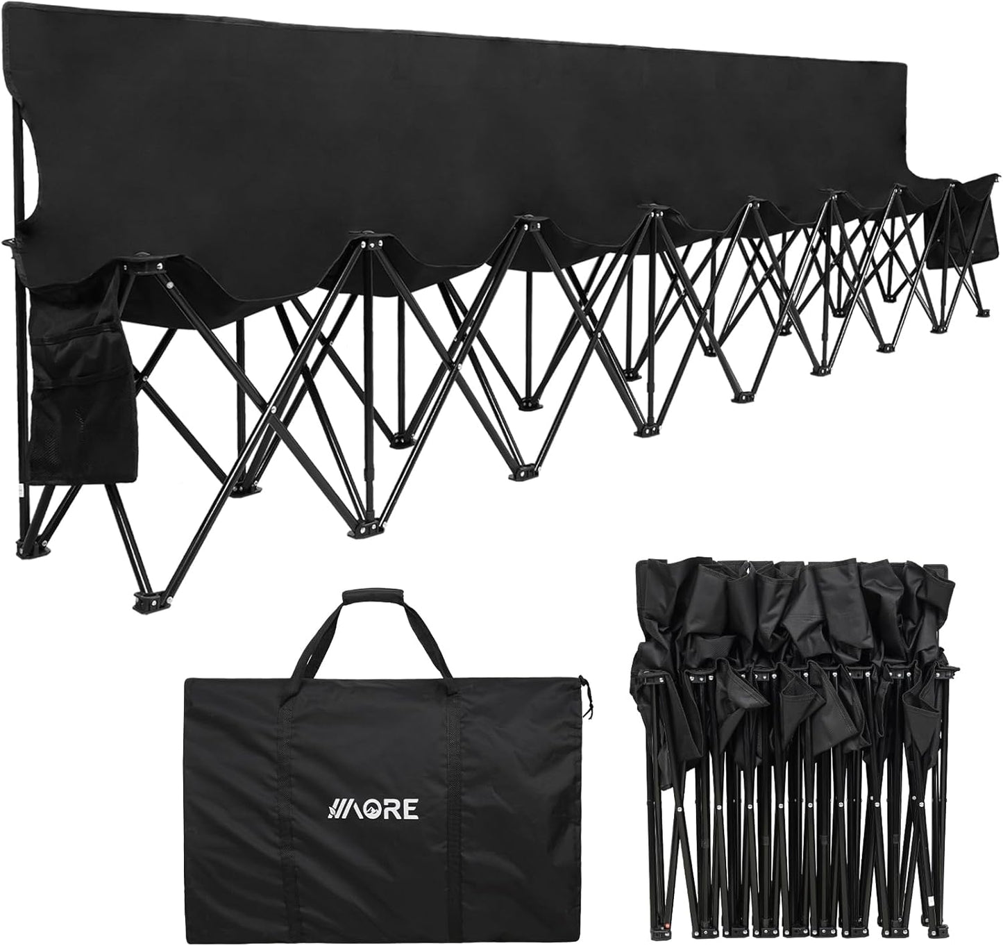 1MORE Soccer Bench - Portable Folding Team Bench for Events