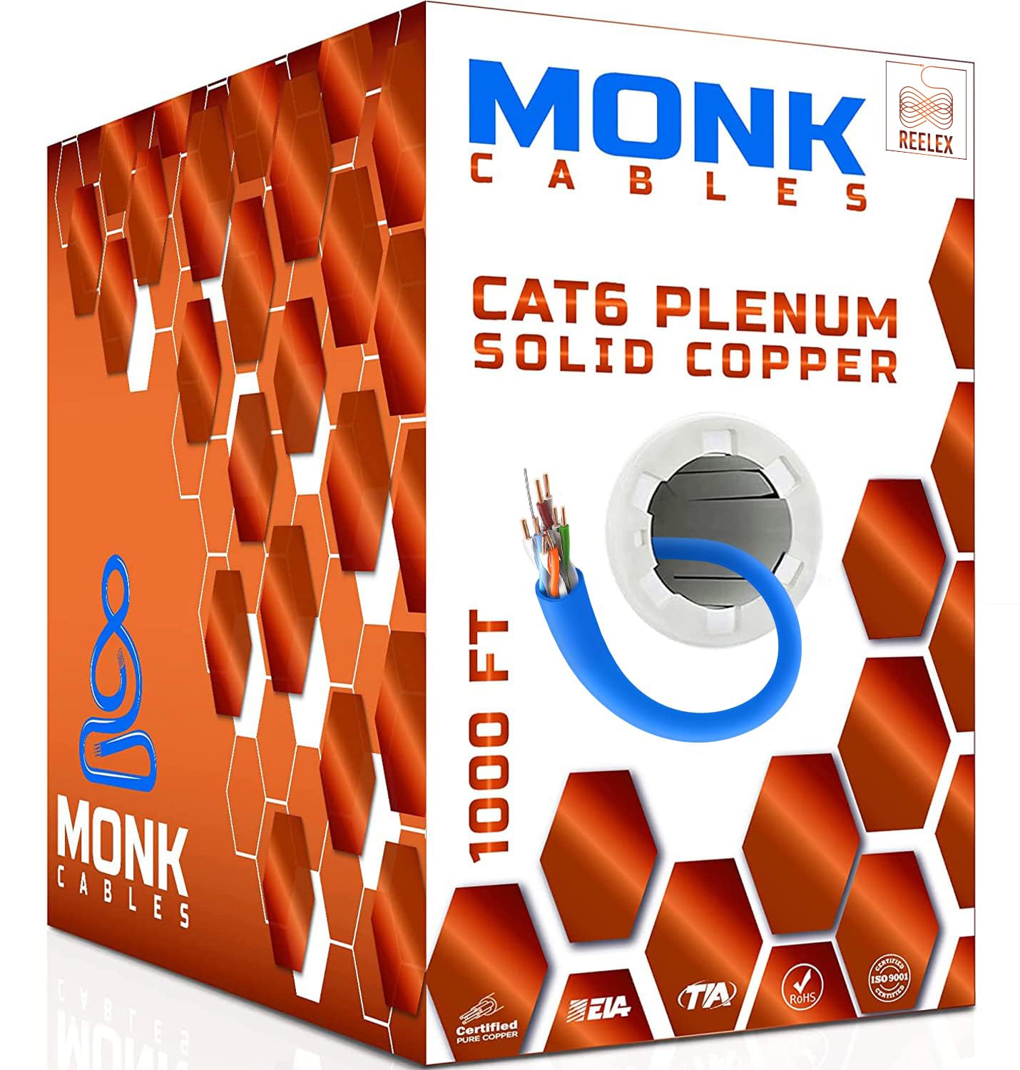 High-Performance CAT6 Plenum Cable 1000ft for Reliable Networking